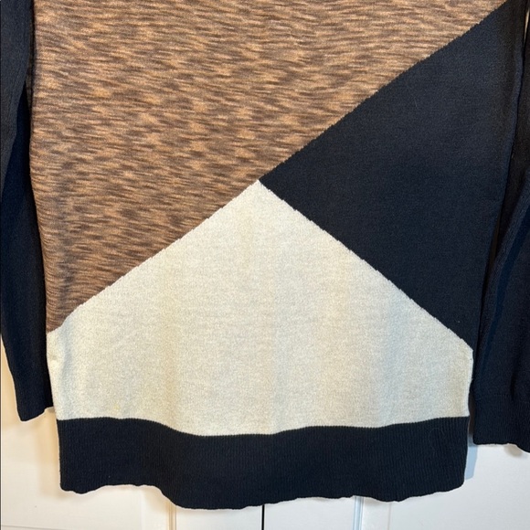 Mossimo Supply Co. Navy and Browns Lightweight Knit Sweater Size M - Picture 5 of 8